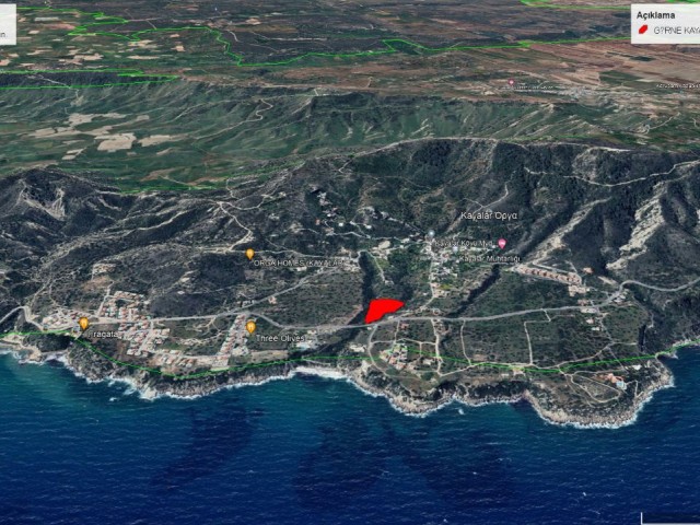 9500 M2 SEA VIEW LAND FOR SALE IN GIRNE ROCKS ADEM AKIN 05338314949