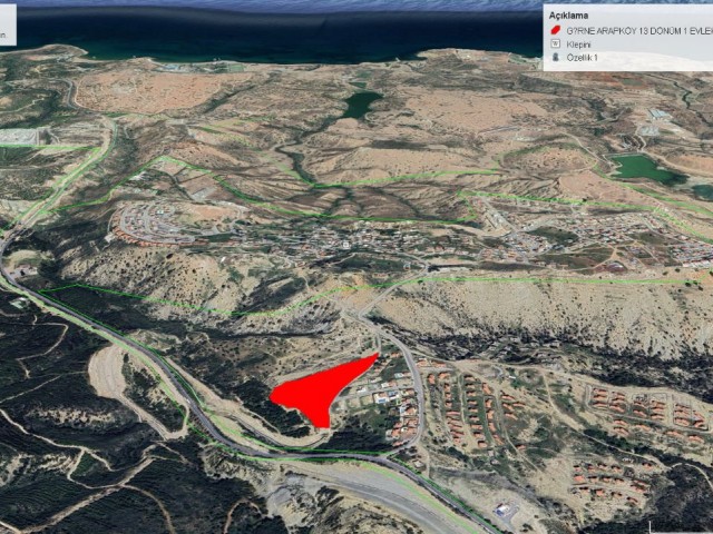 13 1 DECEMBER OF SEA VIEW LAND FOR SALE IN KYRENIA CARALKOY BORDER