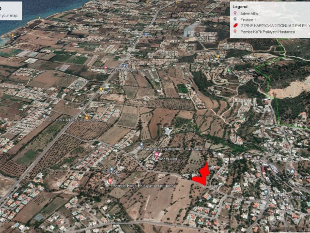 KARŞIYAKA MOUNTAIN AND SEA VIEW 3345 M2 LAND FOR SALE ADEM AKIN 05338314949