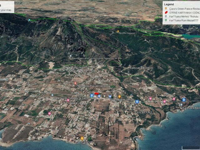 GREAT LOCATION IN KYRENIA KARŞIYAKA 3700 M2 LAND FOR SALE IN EXCHANGE OF 35% FLOOR ADEM AKIN 05338314949