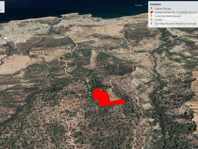 17.3 DECLARES OF LAND FOR SALE IN GIRNE KARAAĞAÇ WITH MOUNTAIN AND SEA VIEW ADEM AKIN05338314949