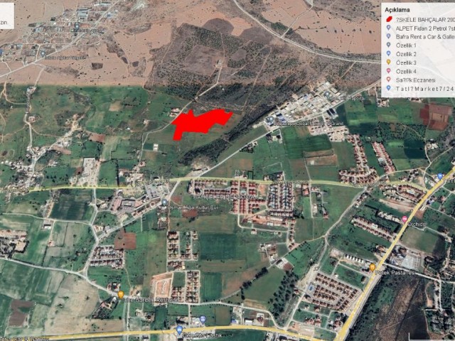 29.5 DECLARES OF LAND FOR SALE IN İSKELE BAHCALAR ADEM AKIN 05338314949