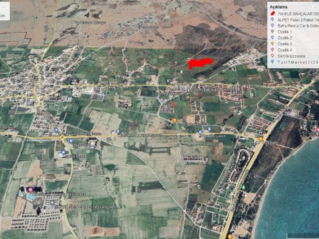 29.5 DECLARES OF LAND FOR SALE IN İSKELE BAHCALAR ADEM AKIN 05338314949