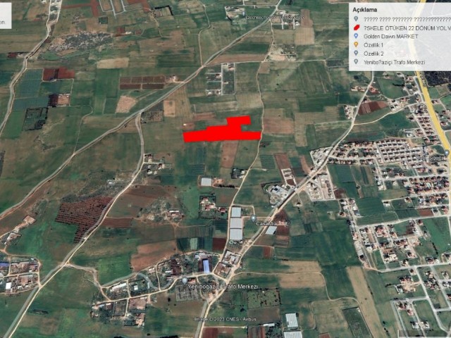 22 DECLARES OF LAND FOR SALE AT A BARGAIN PRICE FOR FULL INVESTMENT IN İSKELE ÖTÜKEND ADEM AKIN 05338314949