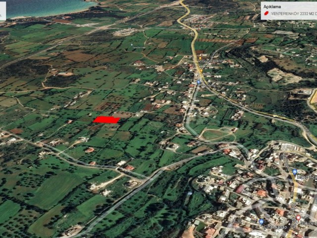 2232 M2 LAND FOR SALE IN YENİERENKÖY WITH MOUNTAIN AND CLEAR SEA VIEW ADEM AKIN 05338314949