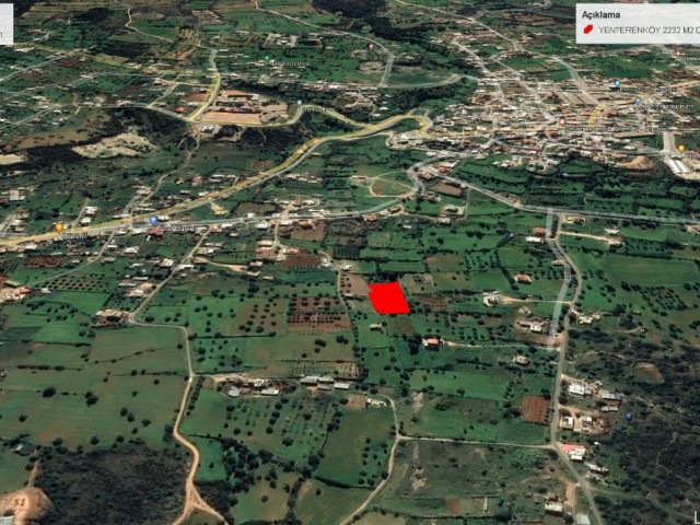 2232 M2 LAND FOR SALE IN YENİERENKÖY WITH MOUNTAIN AND CLEAR SEA VIEW ADEM AKIN 05338314949