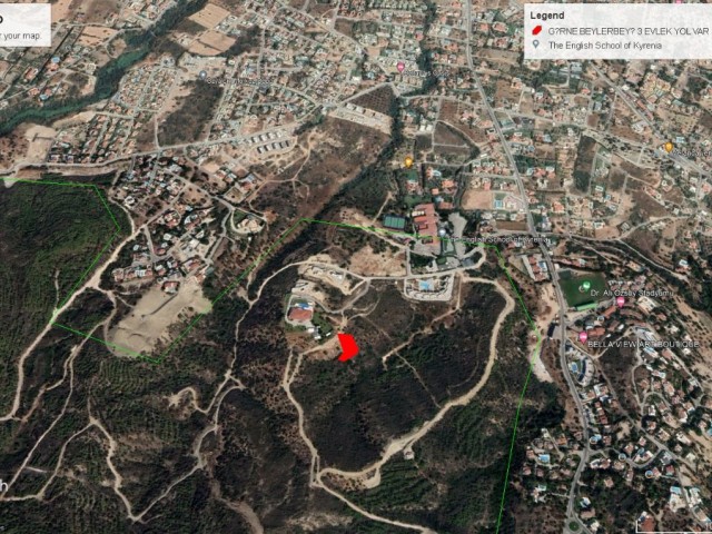 1 DONE LAND FOR SALE IN GIRNE BALLAPAYS, 1 EVLEK WITH MOUNTAIN AND SEA VIEW ADEM AKIN 05338314949