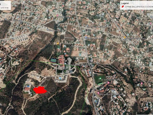 3 DECLARES OF LAND FOR SALE IN GIRNE BALLAPAYS, 3 EVLEK WITH MOUNTAIN AND SEA VIEW ADEM AKIN 053383124949