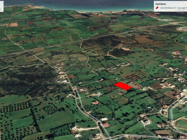 2232 M2 LAND WITH SEA VIEW FOR SALE IN YENİERENKÖY ADEM AKIN 05338314949
