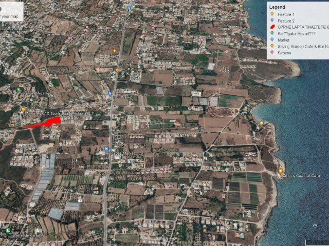 8362 M2 LAND FOR SALE IN GIRNE LAPTA WITH SEA VIEW ADEM AKIN 05338314949