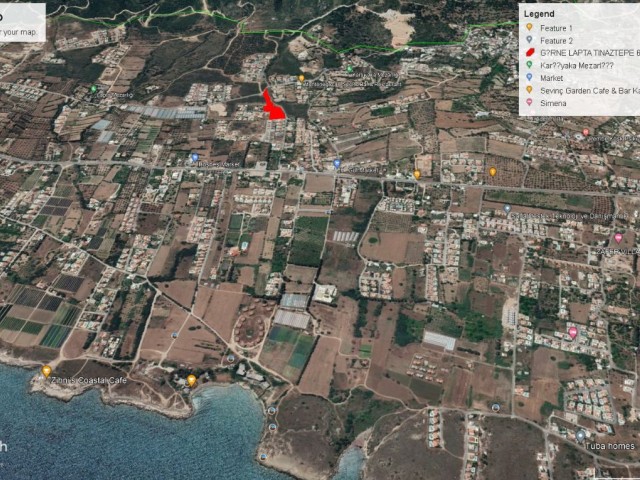 8362 M2 LAND FOR SALE IN GIRNE LAPTA WITH SEA VIEW ADEM AKIN 05338314949