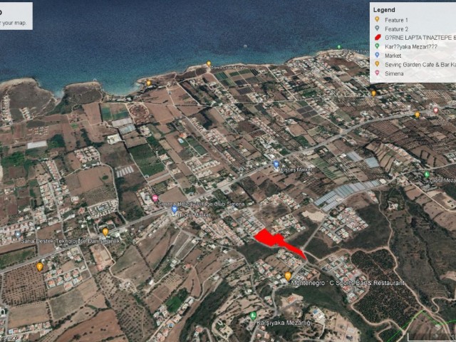 8362 M2 LAND FOR SALE IN GIRNE LAPTA WITH SEA VIEW ADEM AKIN 05338314949