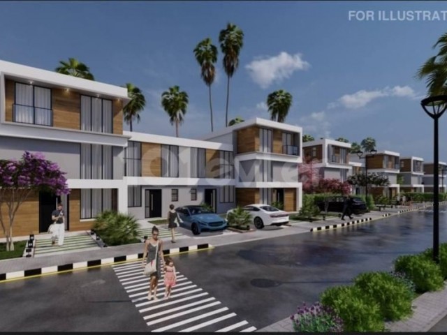 Zypern Caesar Blue Duplex zum Verkauf 2+1 Villa Quatro Long Beach Pier Bogaz/// 2+1 Duplex Quatro Villa zum Verkauf in Zypern Caesar Blue Pier Bogaz ////!!/واحد ویلایی دوبلکس کوآترو سزار بلو