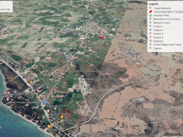 İSKELE BAHÇALAR DEA 3 MINUTEN ZUM MEER 2 MINUTEN ZUM İSKELE-ZENTRUM 5 ERKLÄRT 2 EVLEK-LAND ZUM VERKA