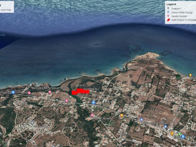 زمین برای فروش در GIRNE KARŞIYAKADA 11 اعلامی 3 EVLEK با منظره دریا صاف در یک موقعیت عالی ADEM AKIN 05338314949