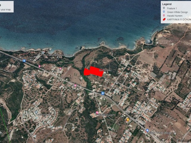 LAND FOR SALE IN GIRNE KARŞIYAKADA 11 DECLARES OF 3 EVLEK WITH CLEAR SEA VIEW IN A GREAT LOCATION ADEM AKIN 05338314949