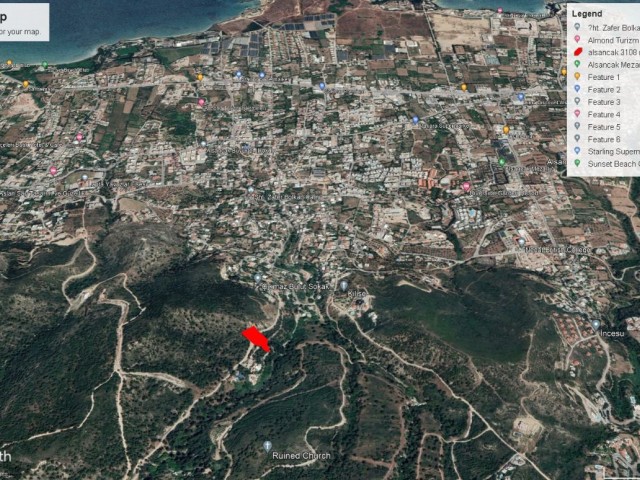 3016M2 GRUNDSTÜCK ZUM VERKAUF IN GIRNE ALSANCA ZUM SCHNÄPPCHENPREIS ADEM AKIN 05338314949