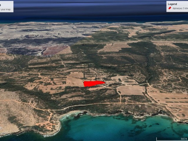 LAND FOR SALE IN DIPKARPAZ IN A GREAT LOCATION WITH EMU AND SEA VIEW AT A BARGAIN PRICE ADEM AKIN 05