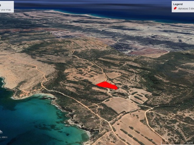 LAND FOR SALE IN DIPKARPAZ IN A GREAT LOCATION WITH EMU AND SEA VIEW AT A BARGAIN PRICE ADEM AKIN 05338314949