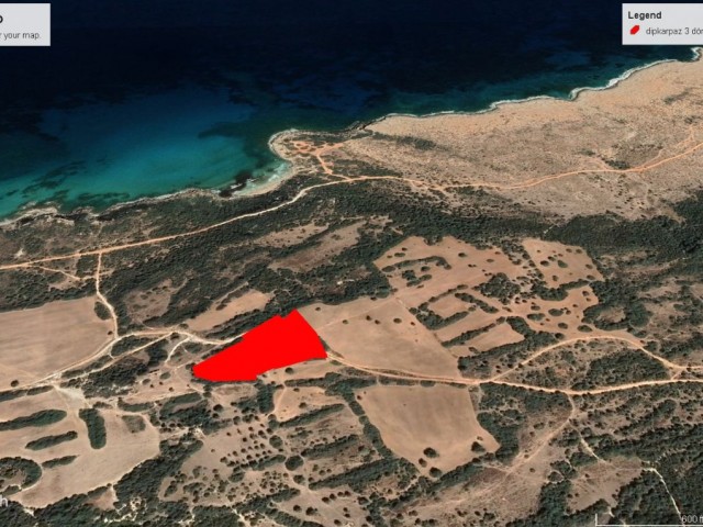 LAND FOR SALE IN DIPKARPAZ IN A GREAT LOCATION WITH EMU AND SEA VIEW AT A BARGAIN PRICE ADEM AKIN 05338314949