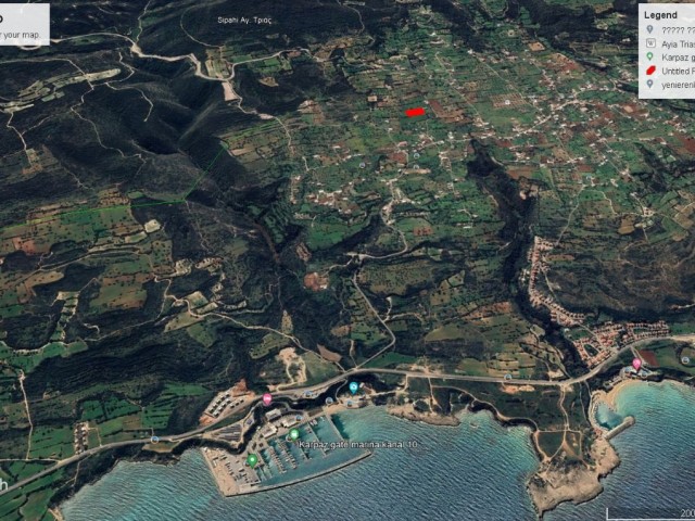 4 DONE LAND, 1 EVLEK, FOR SALE IN SIPAHİ, WITH MOUNTAIN AND SEA VIEW ADEM AKIN 05338314949