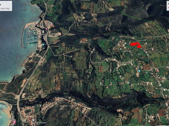 LAND FOR SALE IN SIPAHİ, 6 DECLARES OF 2 EVLEK WITH SEA AND GETA MARINA VIEWS ADEM AKIN 05338314949