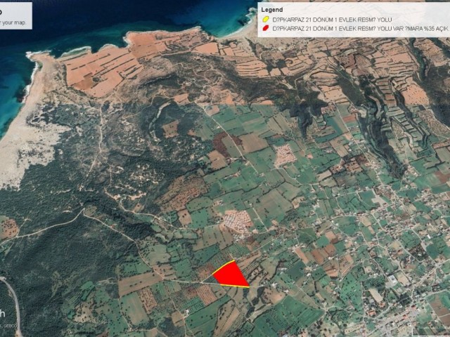 20 DECLARATIONS OF 2 EVLEK LAND FOR SALE IN DIPKARPAZ, 300 METERS CLOSE TO THE SEA AND ONE OF THE BEST QUALITY LANDS OF THE REGION ADEM AKIN 05338314949