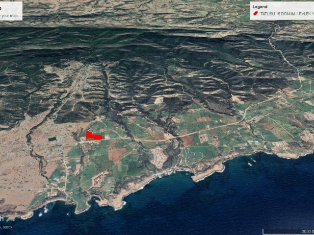 15 DECLARES OF LAND FOR SALE IN A SUPER LOCATION IN FRESHWATER AND WITH CLEAR SEA VIEW ADEM AKIN 05338314949