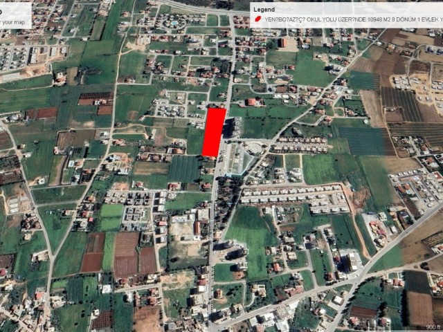 NEAR THE FESTIVAL AREA IN YENİBOĞAZİÇ, THE MAIN ROAD ASSIFICATION 8 DECLARATIONS OF 1 EVLEK LAND FOR SALE ADEM AKIN 05338314949