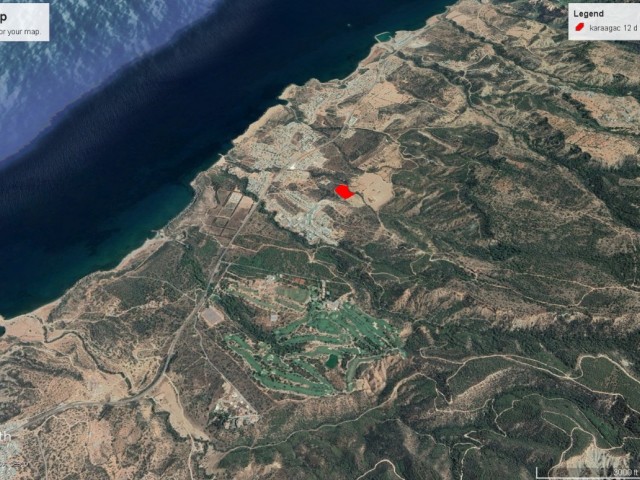 12.3 DECLARES OF LAND FOR SALE IN A GREAT LOCATION WITH SEA VIEW IN KARAAĞAÇ