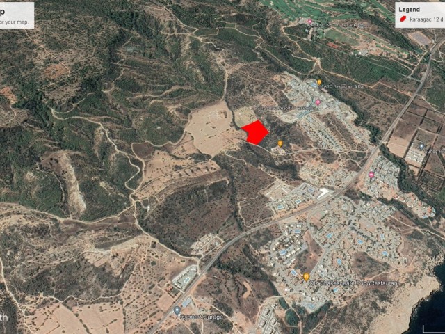 12.3 DECLARES OF LAND FOR SALE IN A GREAT LOCATION WITH SEA VIEW IN KARAAĞAÇ