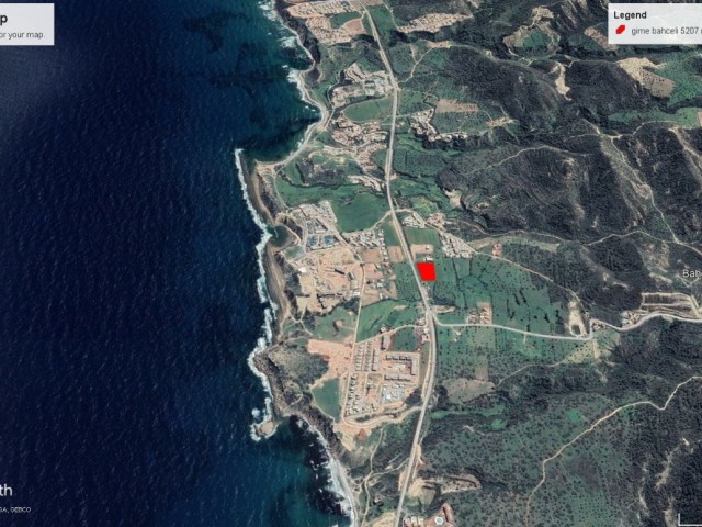 5200m2 field for sale in Kyrenia Esentepe.