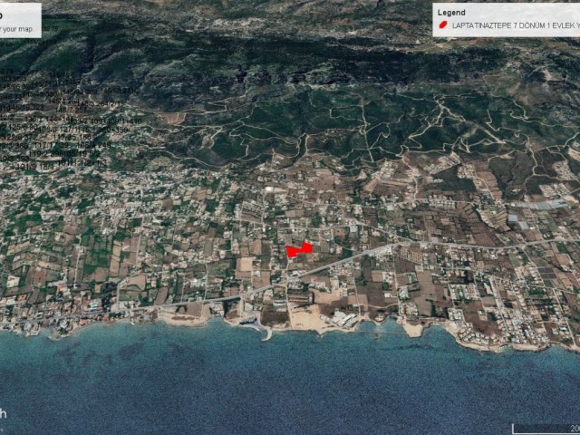 7 DECADES OF 1 EVLEK LAND FOR SALE IN LAPTA WITH SEA VIEW ADEM AKIN 05338314949