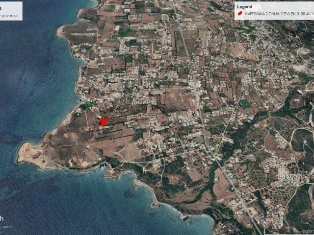 2 DECLARES OF 2 EVLEK 3100 M2 LAND FOR SALE IN KARŞIYAKA WITH VERY CLEAR SEA VIEW ADEM AKIN 05338314949