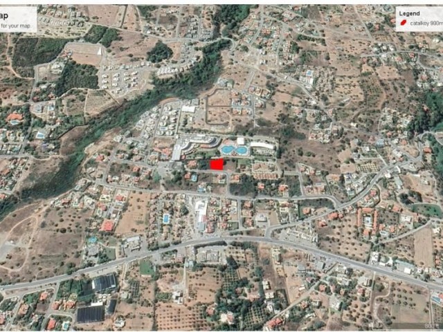 900m2 land for sale in Çatalköy.