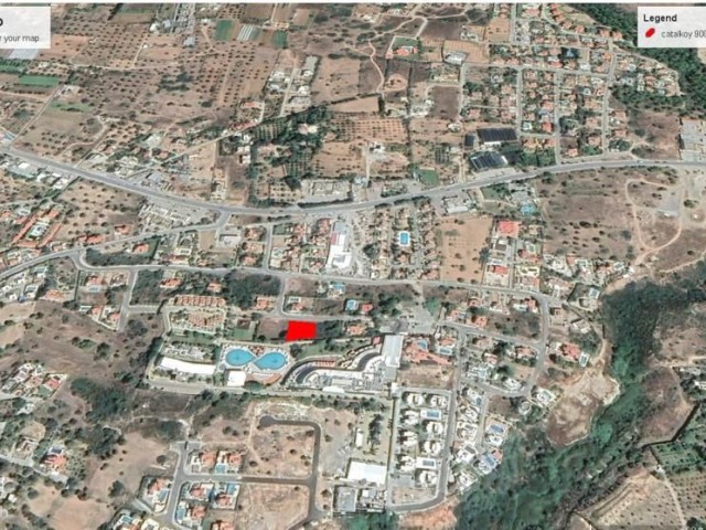 900m2 land for sale in Çatalköy.