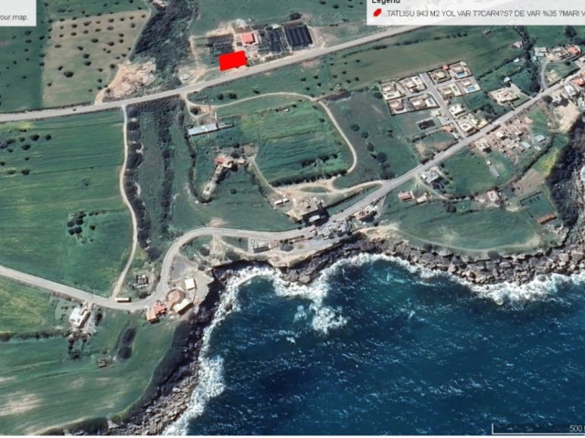 943 m2 LAND FOR SALE IN TATLISU IN A GREAT LOCATION WITH SEA VIEW AND CONTACTING THE MAIN ROAD IN A COMMERCIAL LOCATION ADEM AKIN 05338314949