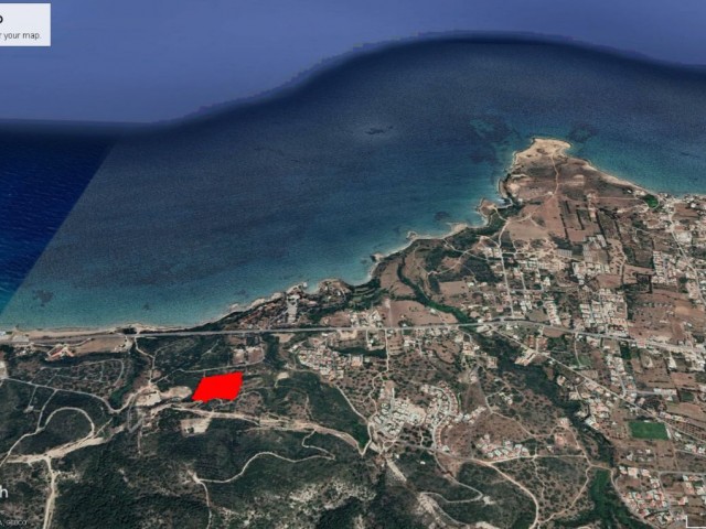 LAND FOR SALE IN KARŞIYAKA, 11 DECLARES OF 3 EVLEK WITH SEA VIEW, GREAT LOCATION ADEM AKIN 05338314949
