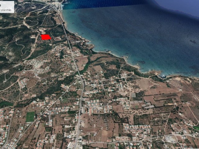 LAND FOR SALE IN KARŞIYAKA, 11 DECLARES OF 3 EVLEK WITH SEA VIEW, GREAT LOCATION ADEM AKIN 05338314949