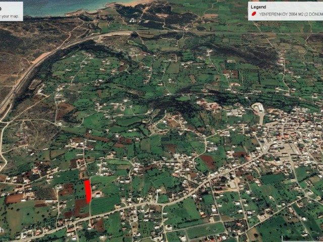 2 DECLARES OF 2 EVLEK LAND FOR SALE WITH SEA VIEW OUTSIDE THE VILLAGE IN YENİERENKÖY ADEM AKIN 05338314949