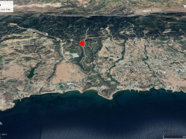 35 DONE 2 EVLEK LAND FOR SALE IN ÇATALKÖY WITH MOUNTAIN AND SEA VIEW ADEM AKIN 05338314949