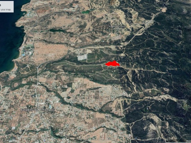 35 DONE 2 EVLEK LAND FOR SALE IN ÇATALKÖY WITH MOUNTAIN AND SEA VIEW ADEM AKIN 05338314949