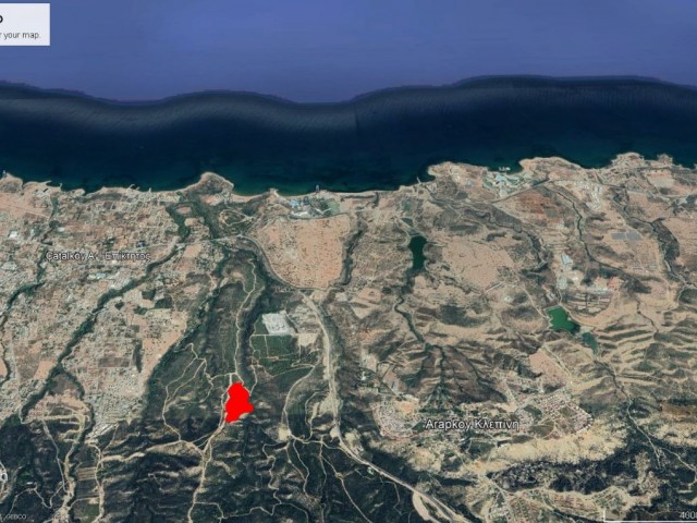 35 DONE 2 EVLEK LAND FOR SALE IN ÇATALKÖY WITH MOUNTAIN AND SEA VIEW ADEM AKIN 05338314949