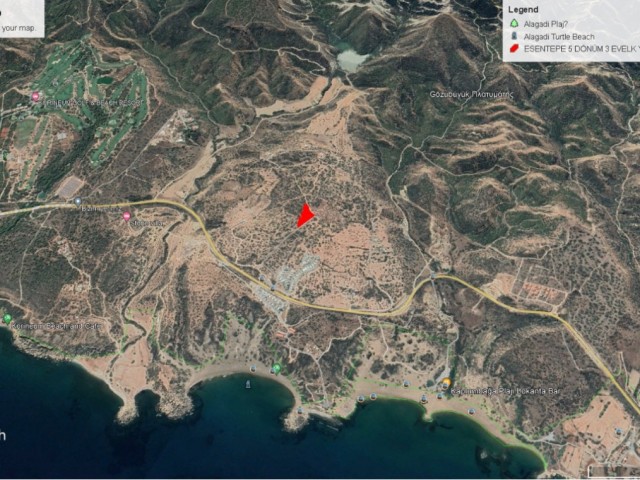 5 DONE 3 EVLEK LAND FOR SALE IN ESENTEPE WITH SEA VIEW IN A GREAT LOCATION ADEM AKIN 05338314949