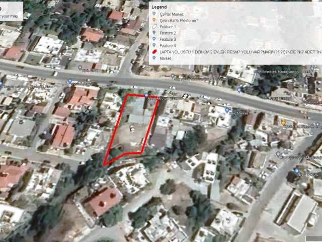 KARAOĞLANOĞLUN 1000 M2 COMMERCIAL LAND FOR SALE, CONTACTING ASPHALT ROAD AND 100% ZONED, IS A COMPLETE OPPORTUNITY ADEM AKIN 05338314949