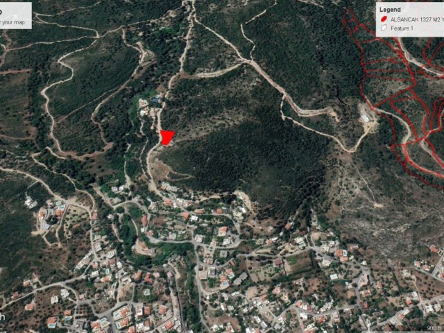 1327 M2 GRUNDSTÜCK ZUM VERKAUF AUF DER BERGSEITE IN ALSANCAK, GEEIGNET FÜR DEN VILLENBAU ADEM AKIN 05338314949