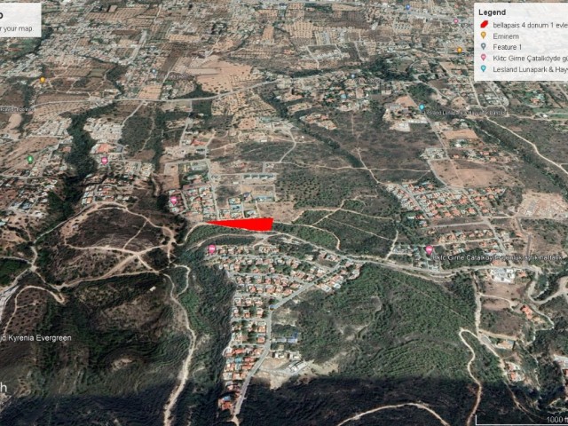 4 DECLARES OF LAND IN BALLAPAYS, 1 EVLEK WITH GREAT VIEW FOR SALE ADEM AKIN 05338314949