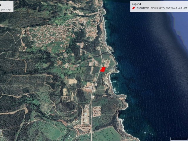 OUR LAND FOR SALE IN ESENTEPE OF 10 DECLARES WITH 2 EVLEK OFFICIAL ROADS, 35% ZONING AND ONLY 100 METERS FROM THE SEA ADEM AKIN 05338314949