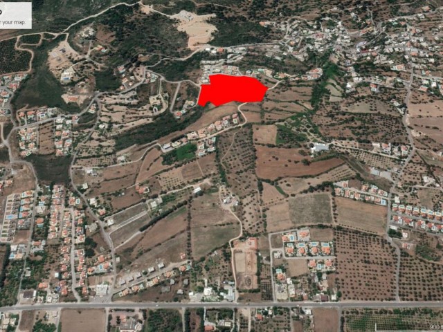 15 DECLARES OF LAND FOR SALE IN KARŞIYAKADA, SUITABLE FOR SITE CONSTRUCTION WITH MOUNTAIN AND SEA VIEWS ADEM AKIN 05338314949