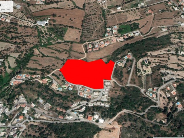 15 DECLARES OF LAND FOR SALE IN KARŞIYAKADA, SUITABLE FOR SITE CONSTRUCTION WITH MOUNTAIN AND SEA VIEWS ADEM AKIN 05338314949